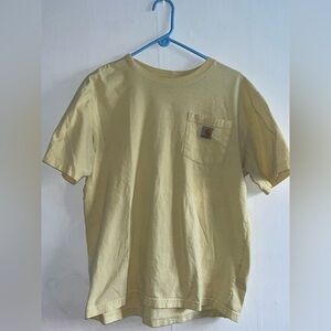 Carhartt Men's Light Yellow Short Sleeve Tee